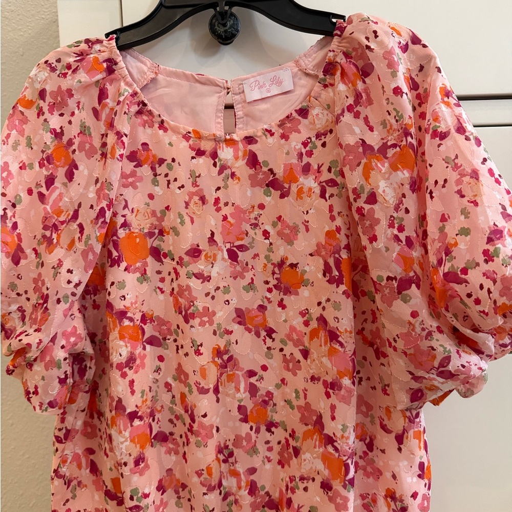 Pink Lily Blouse